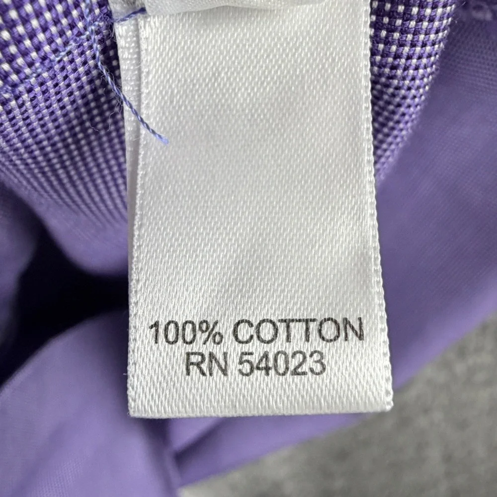 Banana Republic Men's L Purple Non-Iron Slim Fit Dress Shirt Cotton Work Casual‎